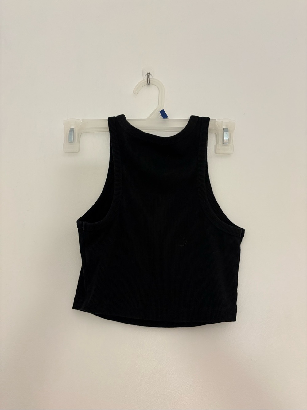 wild fable Black Ribbed Crop Tank Top
